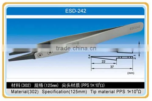 Replaceable Tip Stainless Steel Tweezers/precise vetus tweezer