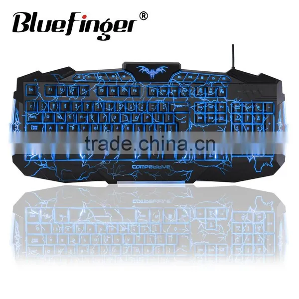 Popular USB Wired Backlit Keyboard With Cool Crack Parttern photo-2