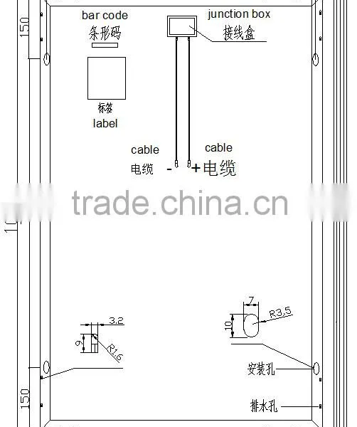 18v Poly Solar Panel 110w for Small Home System photo-6