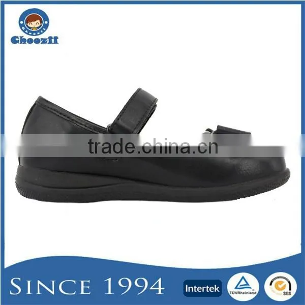 New Style Girls Classic Black Flat Bowknot School Mary Jane Shoes photo-3