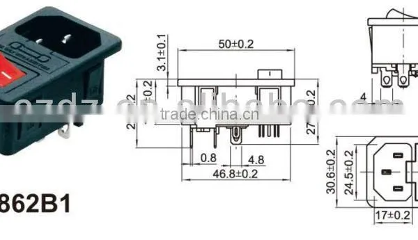 Power Socket,DC Power Female Jack Connector,12V DC Power Male Connector photo-2