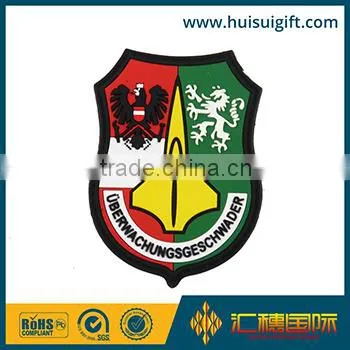 wholesale promotional fashionable pvc badge with your own design