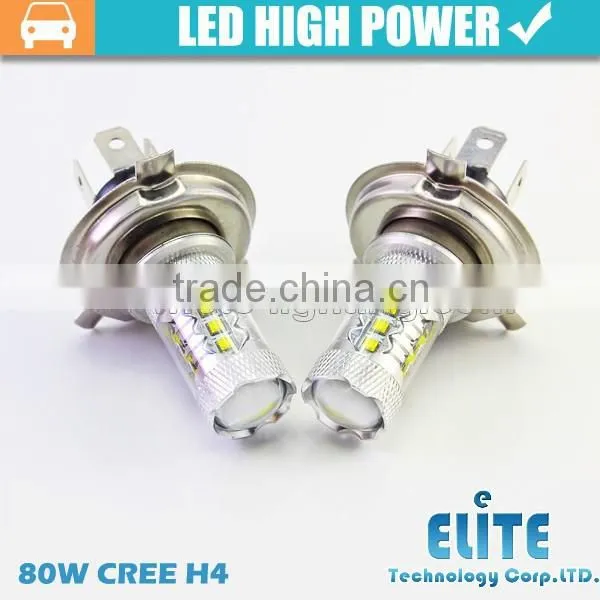 Super Brightest 80w 12V H4 Car LED Indicator Bulbs Led Sidelight Bulbs photo-3