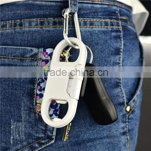 Bottle Open Micro USB Data Cable for Mobile Phone,Bottle Opened Micro USB Charging Cable, Data Cable Keychain photo-2