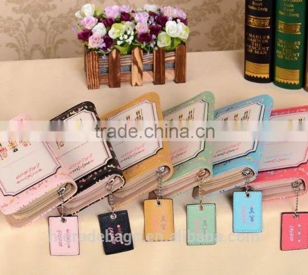 Korean Style Multifunctions Leather Custom Funny Wallet photo-6