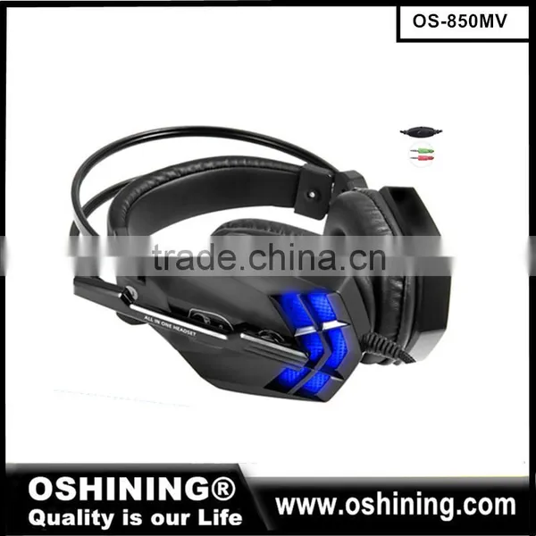 Lastest Fashion Design Adjustable Profession Big Earmuff Vibration Gaming Headset,heavy Bass Stereo Headphone for Gamer,xbox,ps4 photo-2