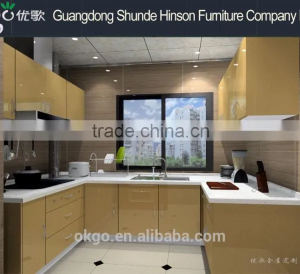 Home Design Custom Kitchen Cupboard Wall Unit for Flat photo-6