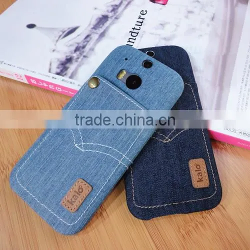Denim Card Cases For HTC ONE M8 Cell Phone Accessory photo-3
