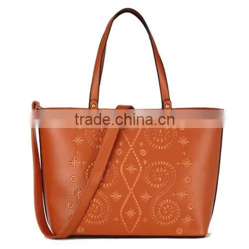 Fashion Ladies Embroideried Pu Handbag photo-5