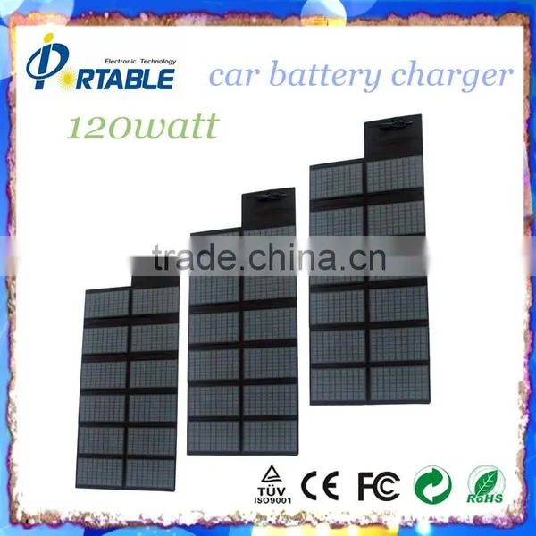 120w Foldable Solar Charger Bag for Car Battery Outfoor Free Multifunction Charger