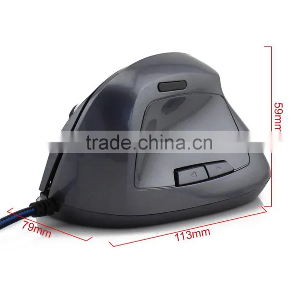 New Ergonomic 5D 2.4G Laptop PC Vertical Wrist Healing Optical Wired Mice Mouse photo-4