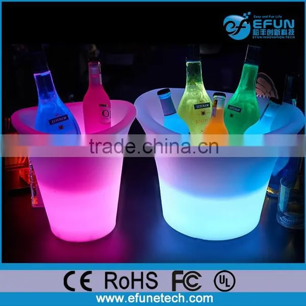Portable Illuminated Color Decorative Party Ice Bucket,led Outdoor Beverage Tubs photo-2