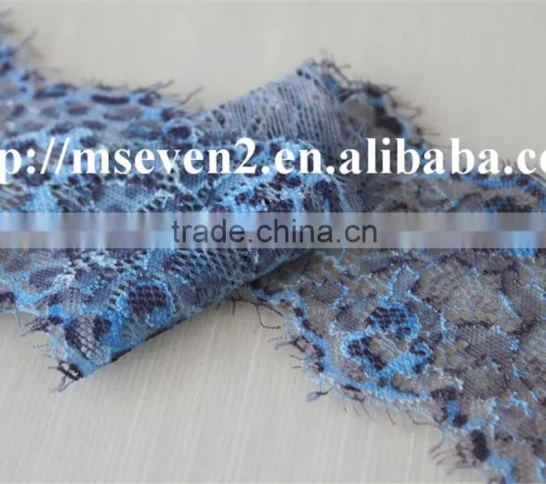Good Looking 100% Elastic Spun Lace Eyelash Lace Trim in Multiple Color for Choosing photo-5