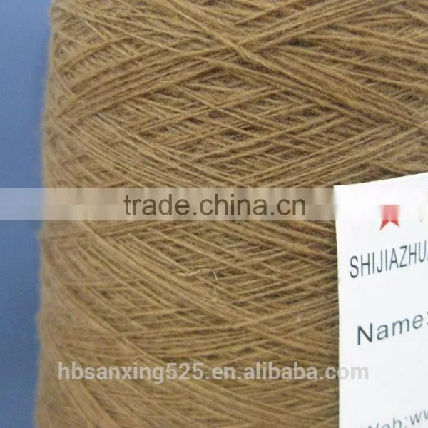 100% Chinese Sheep Cashmere Yarn,14/1NM, Dyed Brown Color photo-6