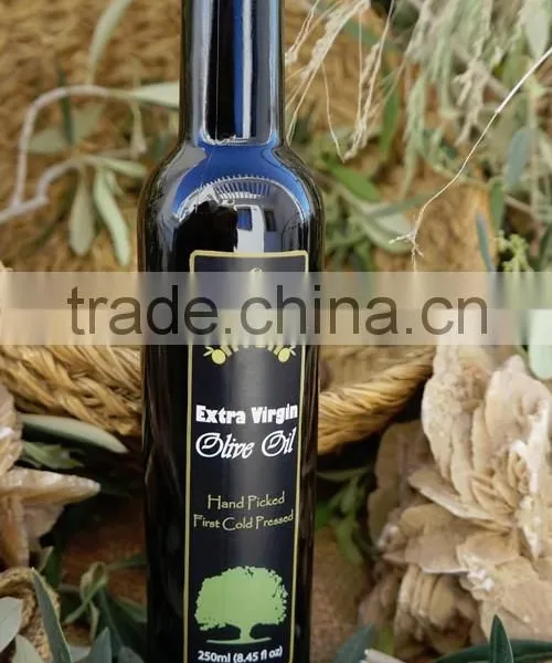 Cold Pressed Extra Virgin Olive Oil. A'Quality Extra Virgin. 100% Extra Virgin Olive Oil. Dorica Glass Bottle 250 mL photo-2