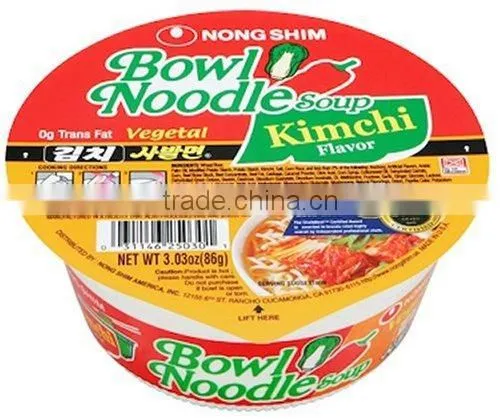 Nongshim Bowl Noodle Kimchi