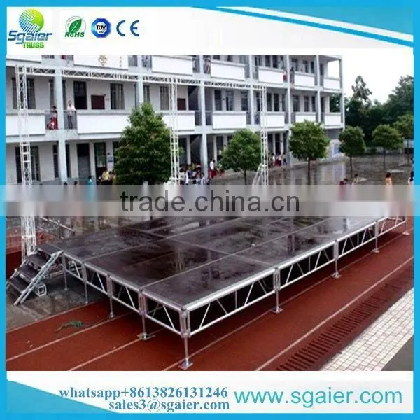 2017 New Size Portable Stage With Steps Stairs From Sgaier photo-2