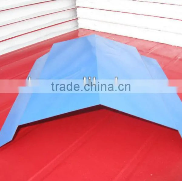 Low Cost Galvanized Roof Ridge for Workshop China Manufacture/ Good Quality Ridge Capping for Sheds/new Type Color Steel Ridge photo-2
