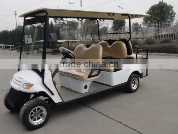 Six Seats Electric Golf Car With Two Rear Facing Flip-flop Seats photo-5
