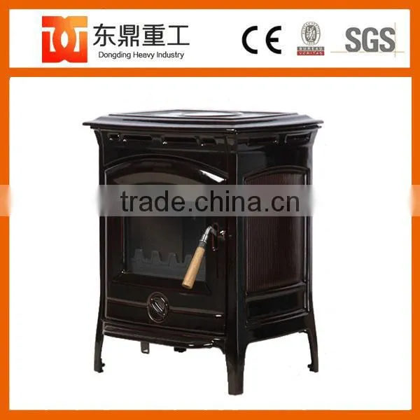American Style Freestanding Enamel Fireplace/Wood Fireplace With Brown Colour DHF905UCE photo-5