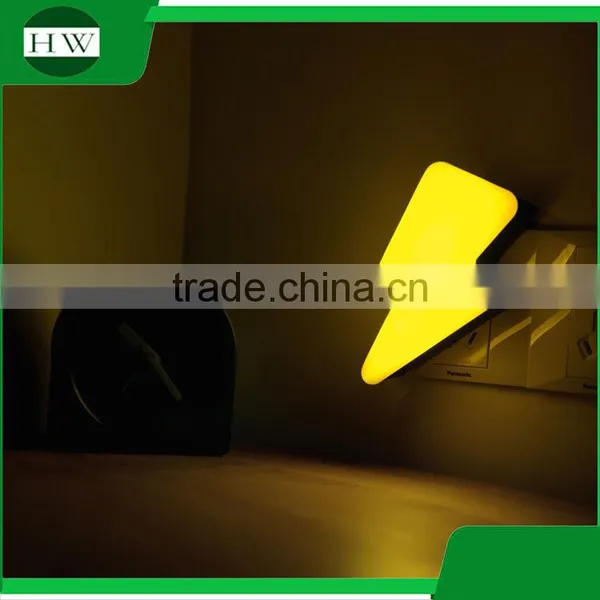 Plastic Mini Lightning Electric Plug Socket Led Sensor Day Night Lamp Light photo-2