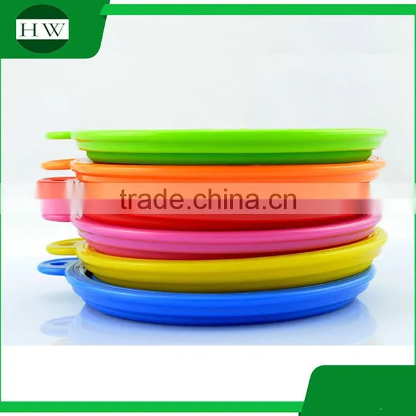 Folding Portable Colorful Travel Silicone Telescopic Pet Eat Drink Food and Water Bowl Cup Collapsible Accordion Foldable photo-2