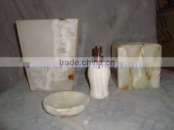 Luxury Colorful Free Sample for Natural ONYX BATHROOM ACCESSORIES COLLECTION photo-5