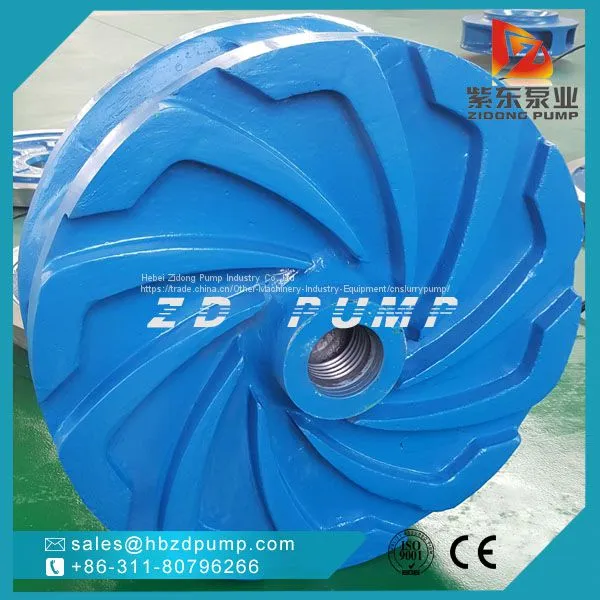 Slurry Pump Interchangeable Pump Parts ,rubber or High Chrome Metal Slurry Pump Impeller