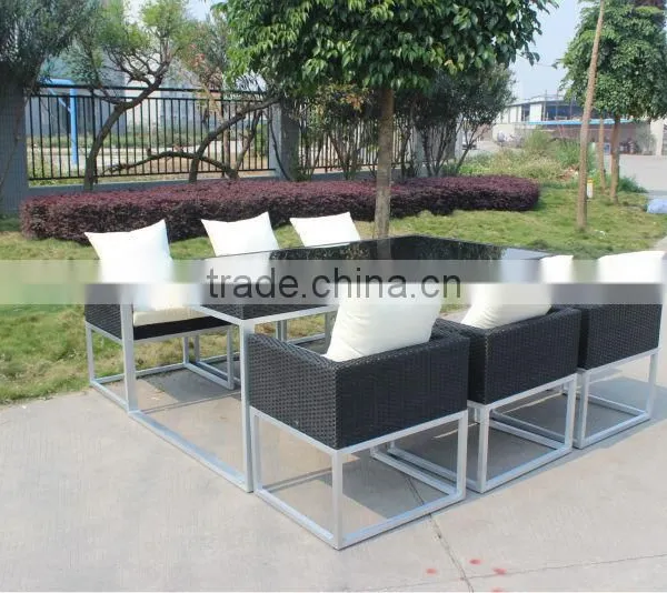Wholesale Wicker Furniture 6 Seater Table and Chairs photo-2