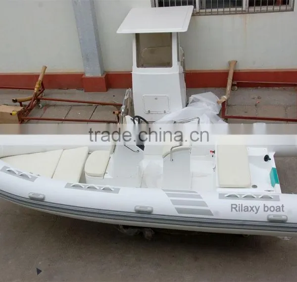 China CE Approved 5.2m Rigid Hull Fiberglass Inflatable Boat photo-4