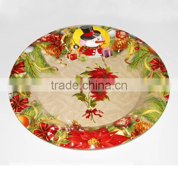 Wholesale Cheap Christmas Plate With Decal Design photo-2