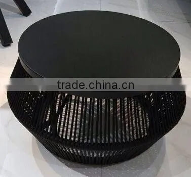 Customized Outdoor Round Rattan Furniture Coffee Table photo-3