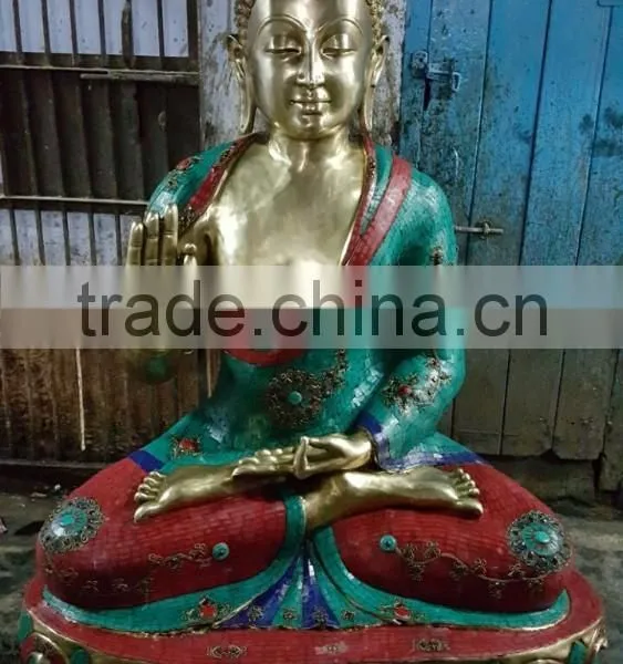 Large Size Brass Bronze Buddha Statue Sculpture photo-5