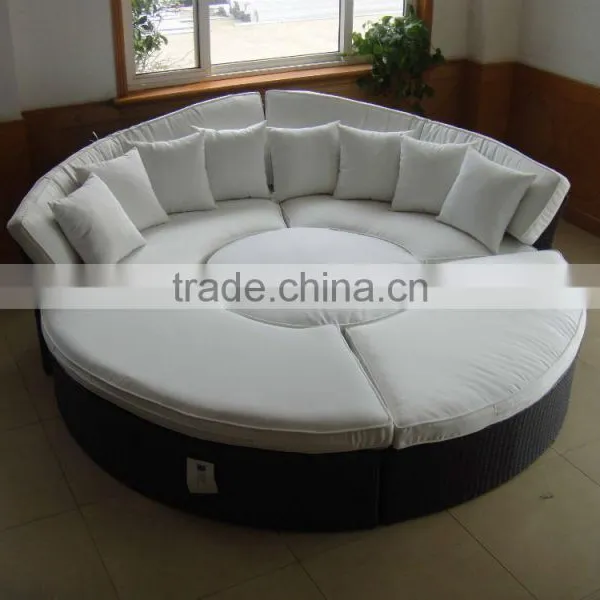 Evensun Stylish Brown Outdoor Sunbed Indoor Daybed photo-2