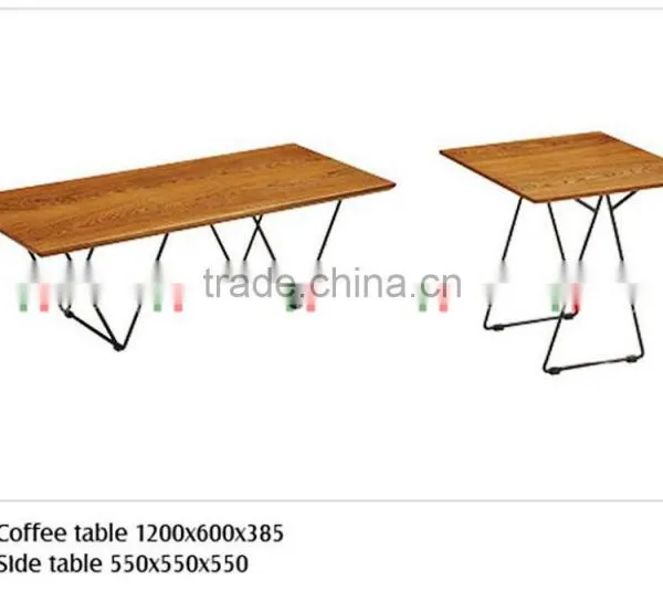 Baking Finish Wire Side Table / Wooden Side Table / Sofa Side Table TA-828S photo-3