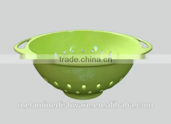 Solid Color Melamine Colander With 2 Ears photo-2