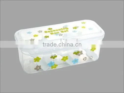 Plastic Seasoning Box Spice Box Cruet Box With Spoon photo-2