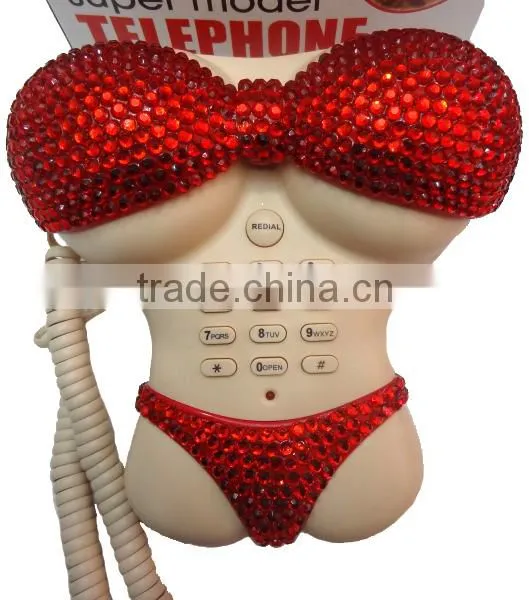 Promotional Diamonds Decrated Super Model Telephone