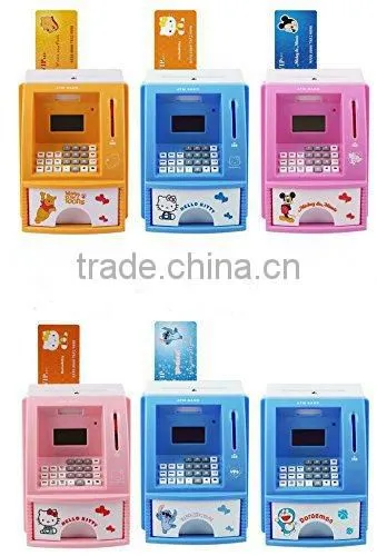 2015 Hot Sale Mini Children Plastic Voice ATM Saving Bank Toys From ICTI Dongguan Manufacturer photo-3