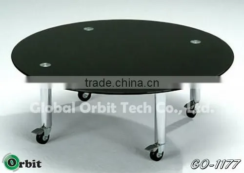 Home Furniture Tea Table, Design Modern Round Glass Coffee Table photo-3