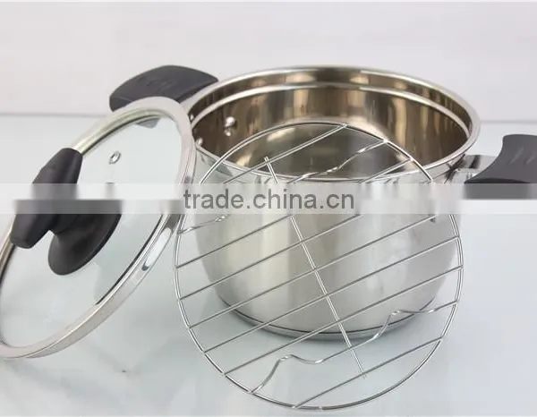 Hot Selling Tall Metal Stainless Steel Soup Pan Sause Pot photo-5
