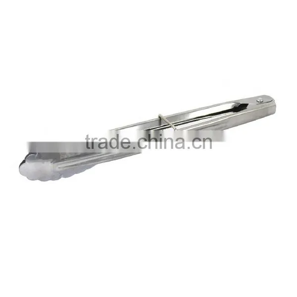 Kitchen Utensil 9'' 12'' Salad Vegetable Bread Food Tong Stainless Steel Food BBQ Tongs photo-6