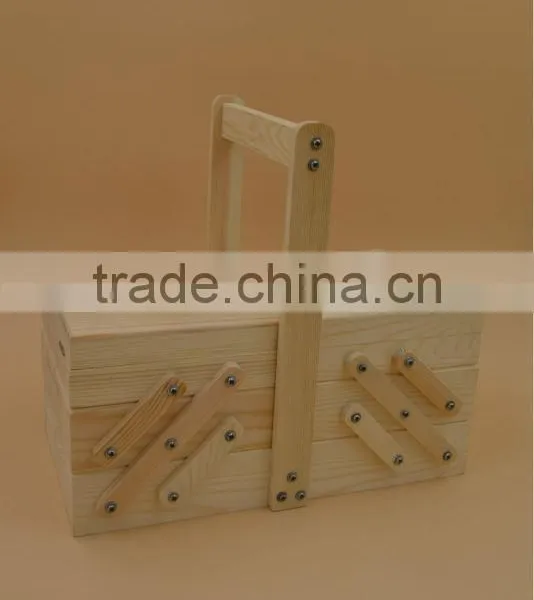 Folding Wooden Sewing Box photo-4
