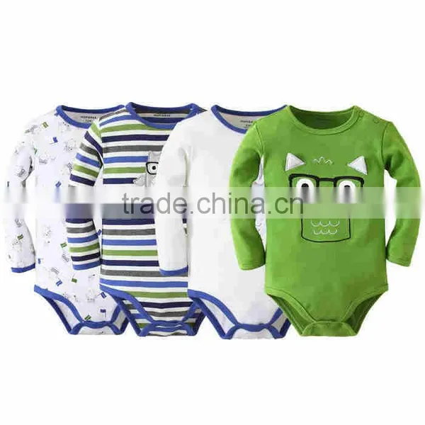 Mom and Bab Summer Short Sleeves Baby Rompers,100% Cotton Cute Embroider Long Sleeve Bodysuit, Baby Clothes photo-2
