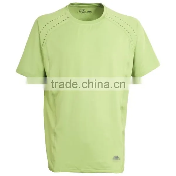 Men's Round Neck Polyester Dri Fit Flat Flock Short Sleeve T-shirt photo-3