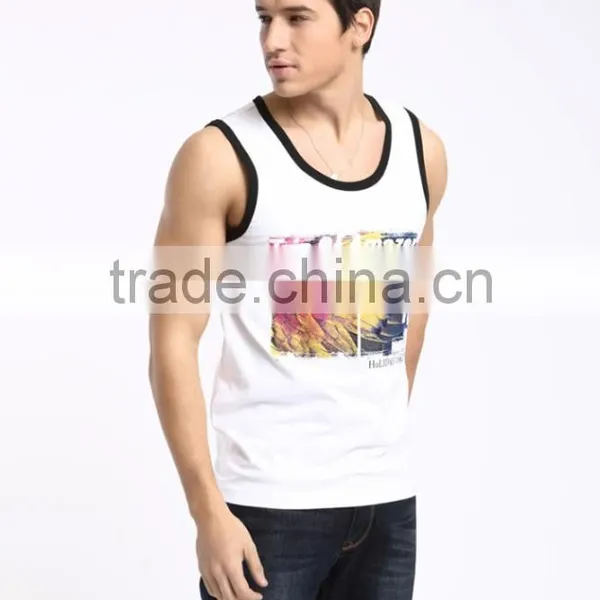 Custom White Printed Cheap Training Vest photo-2
