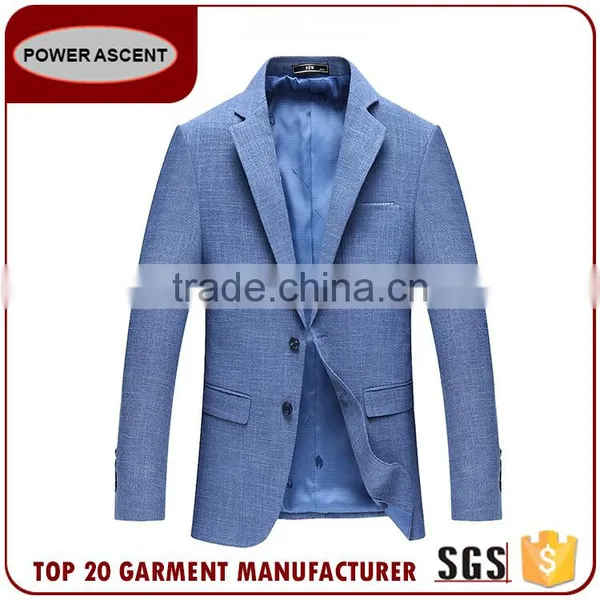Oem Design Blue Custom Blazer Men Casual Latest Suits Jacket In Fashion photo-2