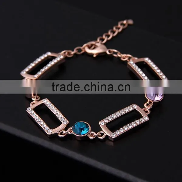Zm33716a Fashion Wholesale Gold Plated Colorful Bracelet Jewelry photo-4