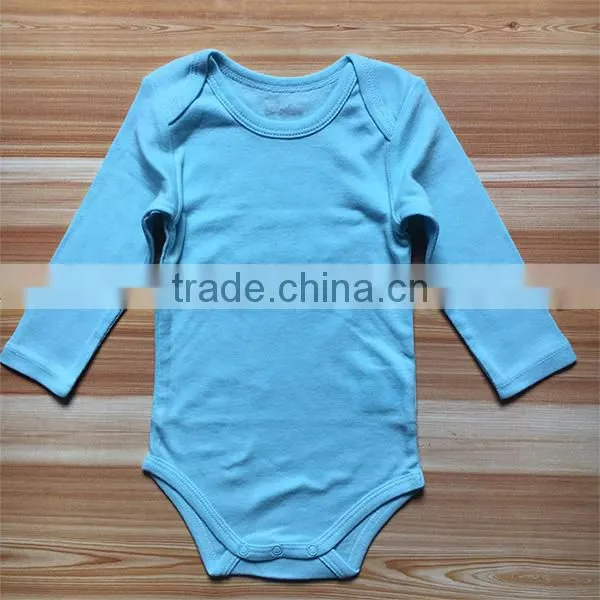 2017 New Design Baby Rompers Plain 100% Cotton photo-4