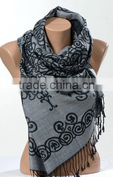Long Scarf or Shawl or Neck Wrap. Mothers Days Scarf. Fall Oversize Scarf Wrap. Turquoise and Beige. photo-6